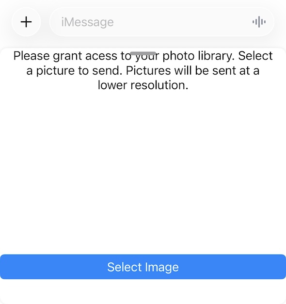 First UIKit interface for the iMessage app