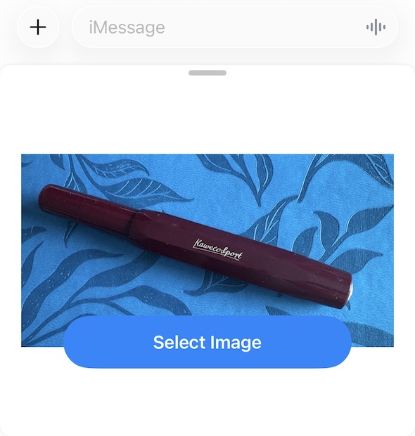 Image picker inside the iMessage app