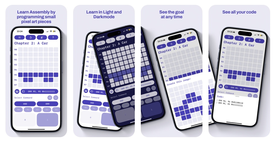 App Store preview artwork for The Assembler Mini